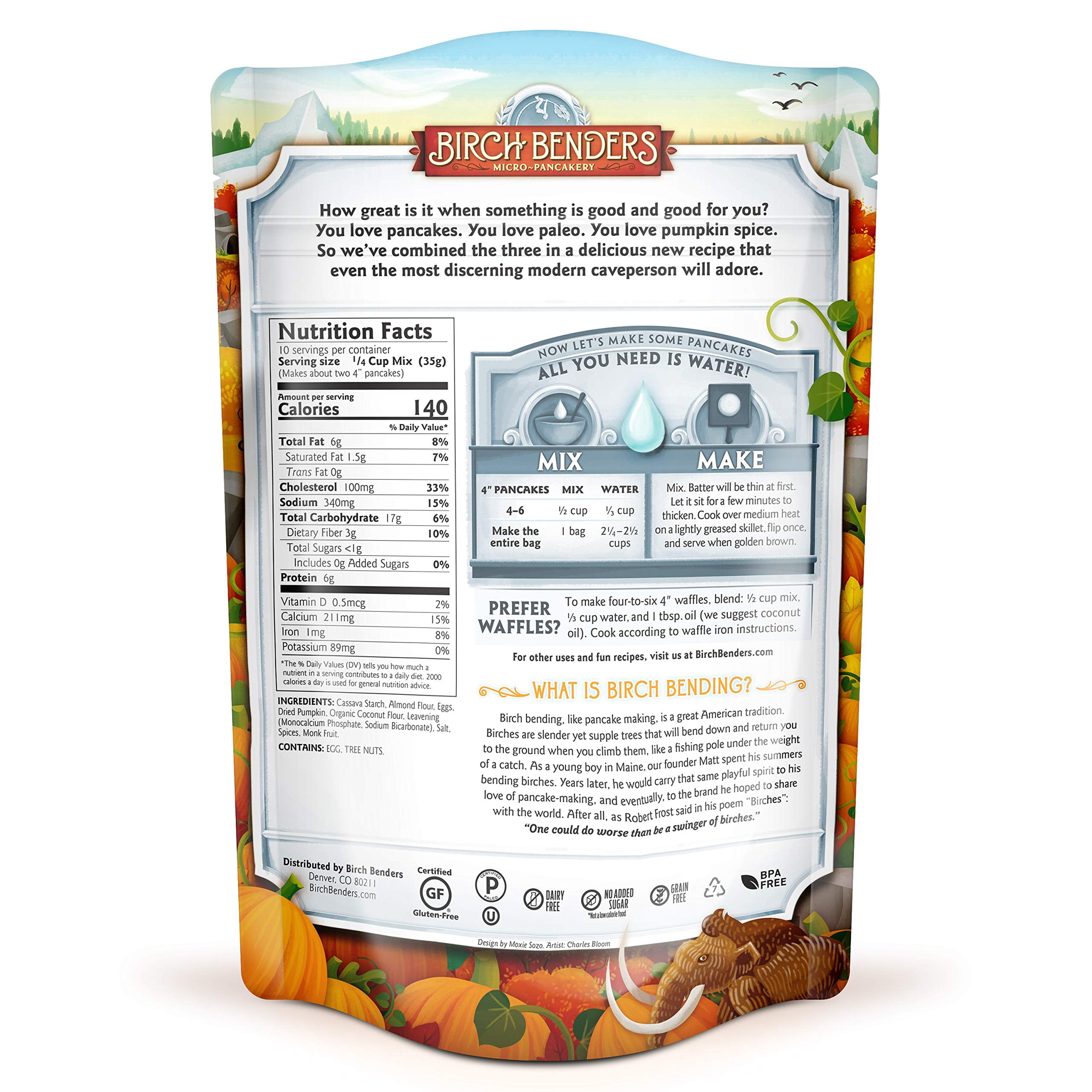 Birch Benders Pumpkin Spice Pancake & Waffle Mix, 16 oz