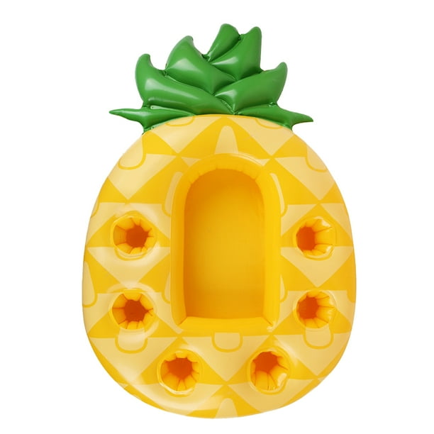 Hugtrwg Portavasos Flotante Flotador Inflable Bandeja para Regalo PVC (piña)