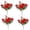 C-380617VV, variant on 4 Pack Artificial Christmas Rose Floral Stems, Faux Red White Rose Pine Berry Picks for Vase Wreath Table Centerpiece Holiday Decor (A)