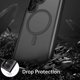 thumbnail image 4 of Magnetic Phone Case Compatible with Samsung Galaxy S24 Series, Anti-Fingerprints Black Frosted Back Cover Camera Protection Shockproof Case with Wirel, 4 of 5