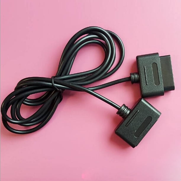 Manejar El Cable De Extensión Cable de datos de cable de extensión de juego de 1,8 m para controlador de Nintendo SNES (2 piezas)