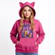 thumbnail image 3 of Pop cazadora para niña Demo-n Hunters Women's Fashion Hooded Sweatshirt Cat Ear Pullover Casual Streetwear Soft Comfortable Long Sleeve Tops for Daily Wear Spring Fall Winter （Hot Pink）, 3 of 4