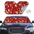 thumbnail image 2 of Balery Fire Extinguisher Windshield Sun Shade, Car Front Window Sunshade Cover ,Automotive Interior Portected Blocks Uv Rays For Car Pickup Truck Suv Accessories- Small, 2 of 7
