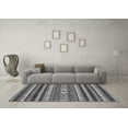 thumbnail image 3 of Ahgly Company Indoor Rectangle Abstract Gray Modern Area Rugs, 8' x 10', 3 of 4