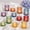 Colored, variant on Glasseam Set of 8 Glass Votive Tealight Candle Holder: Small Clear Tea Light Holders Decorative Ribbed Tea Lights Holder for Table Centerpiece Wedding Christmas Dining Room Mantle Decor