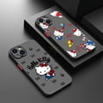 thumbnail image 2 of Cute Hello Kitty Phone Case For iPhone 15 14 13 12 11 Pro Max mini XS Max XR X 8 Plus SE Frosted Translucent Cover LXY, 2 of 7