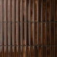 thumbnail image 3 of The Tile Life Sakura Fluted 4.5" x 9" Walnut Porcelain Wall Tile, Case of 24, 3 of 9