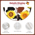thumbnail image 3 of Defioc Cow Print Sunflower for Christmas Tree Skirt Snowman Xmas Tree Skirt Farmhouse Christmas Decorations Tree Mat for Holiday Party Decor-36", 3 of 6