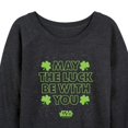 thumbnail image 3 of Star Wars - St. Patrick's Day May Luck Be With You - Women's French Terry Pullover Sweatshirt, 3 of 5