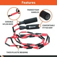 thumbnail image 4 of Body Sport Beaded Jump Rope, Expand Your Workout Routine, Foam Handles for Firm Grip, Lightweight 9 Ft. Rope, 4 of 7