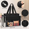 thumbnail image 2 of Bolsa de maquillaje TANTO Travel extra grande con separadores de PVC transparente, 2 of 8