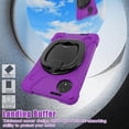 thumbnail image 4 of XYX Tablet Case for Xiaomi Redmi Pad SE 8.7 inch 2024, 360 Degree Rotating Hand Grip Shockproof Cover with Shoulder Strap, Purple, 4 of 7