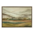 thumbnail image 2 of Kate and Laurel Sylvie Mountainscape Framed Canvas Wall Art by Annie Quigley, 23x33 Gold, Watercolor Mountain Art for Wall, 2 of 6