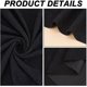 thumbnail image 5 of Tela de pana lisa, gruesa y resistente, de 79 x 59 pulgadas, ideal para abrigos, camisas, vestidos, pantalones, disfraces, sofás y fundas de cojines decorativas. Color negro., 5 of 9