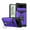 Purple, variant on Daxi for Google Pixel 6a Phone Case with Card Holder, Ring Holder, Rugged Protective Shell -Black