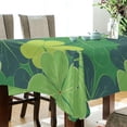 thumbnail image 3 of GZHJMY St. Patrick's Day Clover Tablecloth, Rectangle Waterproof Washable Polyester Table Cover for Picnic Dinner Holiday Party Decor, 54 x 54 Inch, 3 of 7