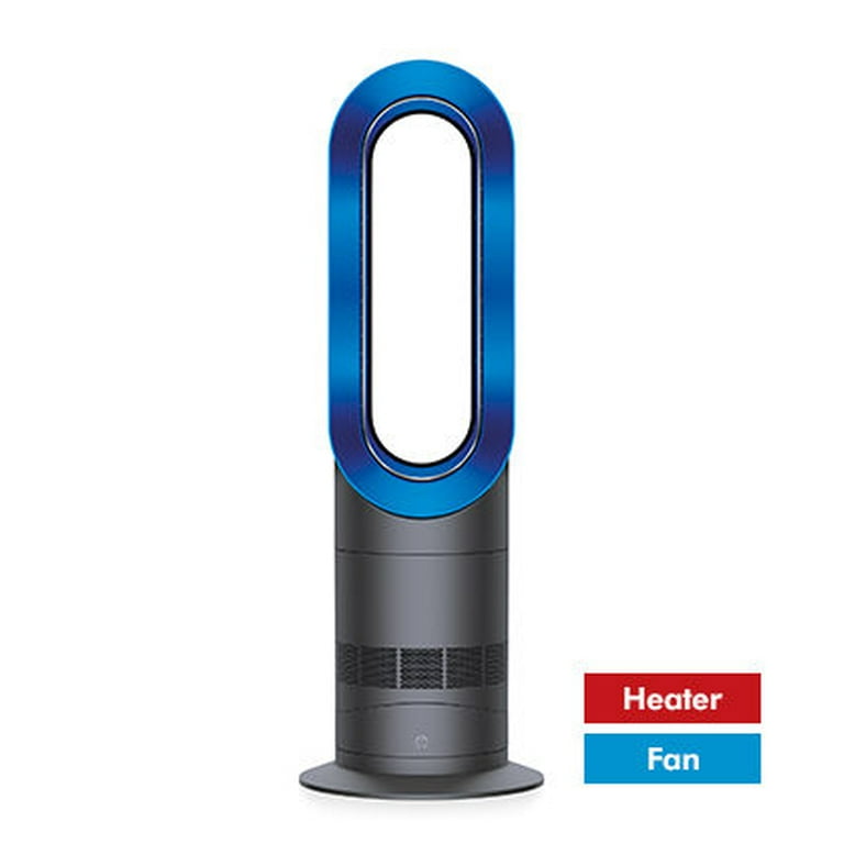 Restored Premium Dyson AM09 Hot + Cool Fan Heater | Iron/Blue