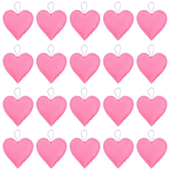 CIMAXIC Wedding Hanging Decor 20pcs Love Heart Ornament Decorative Felt Pendant Infant Room Hanging Heart Pendant,3.15"X3.15"X0.98"
