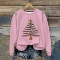 thumbnail image 5 of Christmas Sweatshirts for Women Long Sleeve Round Neck Xmas Graphic Trendy 2026 Casual Loose Pullover Tops (L, Red), 5 of 6
