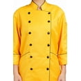 thumbnail image 3 of Women's Multi-Color 3/4 Sleeve Chef Coat, Culinary Uniform for Food Service, 3 of 7
