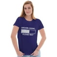 thumbnail image 4 of Sarcasm Loading Please Wait Womens Slim Fit Graphic Tee Brisco Brands X, 4 of 5
