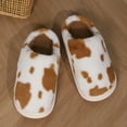 thumbnail image 3 of Womens Slippers Fashion Winter Thick Sole Indoor Home Warmth Non Slip Warm Fleece Slippers Women's Fuzzy Slippers Warm Cozy Soft Lightweight Indoor House Shoes Bedroom Shoes Slippers, 3 of 7