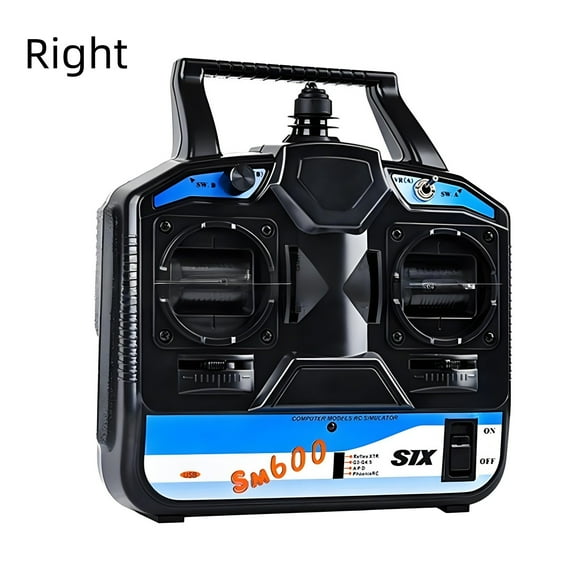 Flysky SM600 Contrôleur de Simulateur USB – Télécommande d'Entraînement RC 6CH pour Drones FPV, Hélicoptères & Avions, Compatible avec RealFlight, Phoenix RC & Liftoff