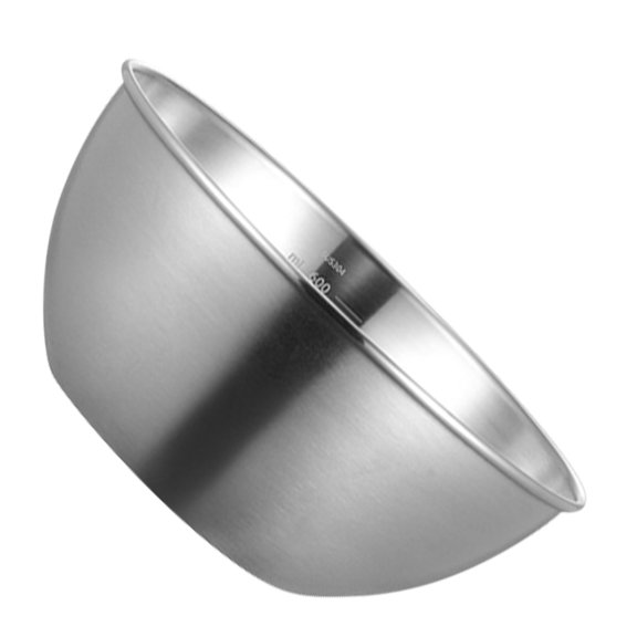 TABLZONE Stainless Steel Kitchen Bowl Plated Silver Large Capacity Sturdy Practical