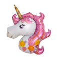 thumbnail image 4 of Globo de aluminio con forma de cabeza de caballo y unicornio de arcoíris de 108 cm con diseño de película de aluminio y diseño para fiestas de cumpleaños y bodas, 4 of 5
