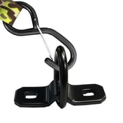 8 Pack Black D Ring Tie Down Anchors Ring Heavy Duty Flip Anchor Ring 400LBS WLL for Trucks, Trailers, RVs, Boats