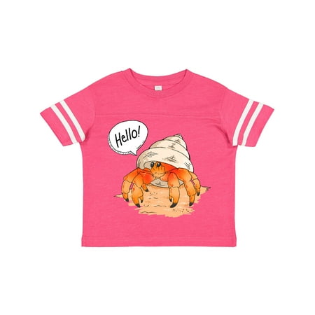 

Inktastic Summer Hello Cute Hermit Crab Gift Toddler Boy or Toddler Girl T-Shirt