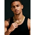 thumbnail image 4 of ChainsProMax Thick Chain Hip Hop Jewelry for Men 22inch Gold Plated Chains Rapper Necklace Men, 4 of 8