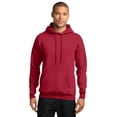 thumbnail image 7 of Port & Company PC78H Mens Core Fleece Pullover Hooded Sweatshirt, Red - Medium, 7 of 7