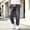 A_ Gray, variant on Men's Elastic Waist Wide Leg Denim Jeans, Drawstring Closure, Loose Streetwear Retro Denim Pants Light Blue XL