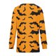 thumbnail image 4 of ICHUANYI Clearance Women's V-Neck Casual Long Sleeve Printed Buttoned Basic Ruched Tunic Tops T-shirts Blouses(Orange, L) ICHUANYI WER2023081512592, 4 of 4