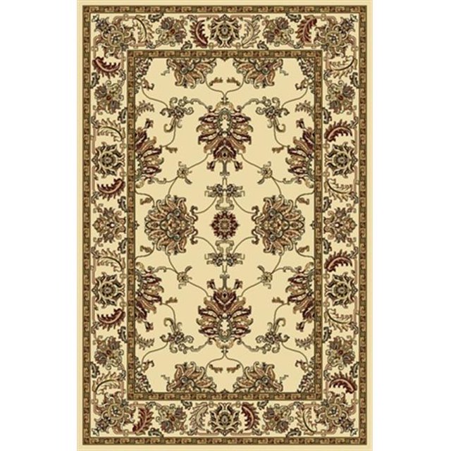 1330-1212-Ivoire Noble Rectangulaire Ivoire Zone Traditionnelle Italie Tapis&44; 7 Pi 9 Po W x 9 Pi 6 Po H