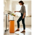 thumbnail image 4 of Kojooin Step Trash Can with Lid, 8 Gallon 30L Stainless Steel Square Garbage Bin with Inner Bucket, 4 of 8