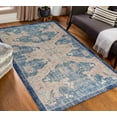 thumbnail image 3 of Navy Blue Rugs, Muted Rugs, Ethnic Pattern Rugs, Oushak Rugs, Turkish Rug, Decorative Rug, Runner Rug, Colorful Rug, Bathroom Rug, Large Rug, 3.3'x5' - 100x150 cm, 3 of 8