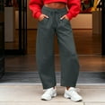 thumbnail image 7 of cocolona Barrel Sweatpants Women Drawstring Baggy Wide Leg Pants Fashion Casual Solid Color Joggers Lounge Trousers, 7 of 7