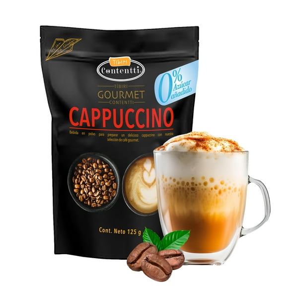 Cappuccino Clásico Sin Azúcar GOURMET 125 g Tíbiri Contentti