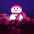 thumbnail image 5 of Solar Lights-Pink Snowman LED Electronic Solar Lights Ground Plug Lights Santa Claus Ground Plug Outdoor Snowman Lawn Lights for Garden, 5 of 5