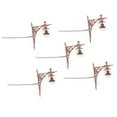 thumbnail image 4 of 5 apliques de pared en miniatura, escala 1:87, para casa de muñecas. Bronce, 4 of 8