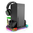 thumbnail image 4 of Cargador Controlador Juego Base Ventilador Refrigeración para Xbox Series X Carga RGB Con Soporte Tarjeta Discos Consola Y, 4 of 9