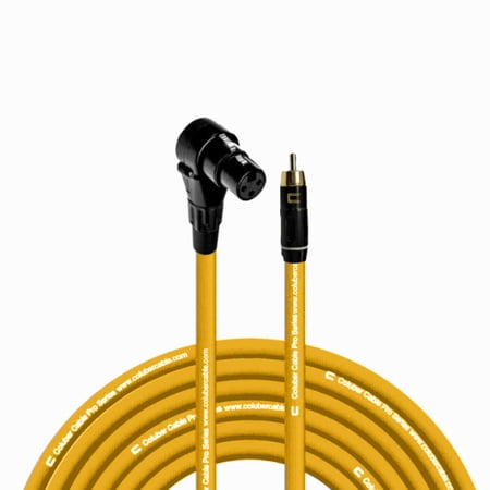 Coluber Cable Balanced Right Angle XLR Female-RCA Male 3-Pin Audio Connector