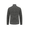 thumbnail image 4 of DYMADE Men's Knitted Geometric Full Zip Stand-Up Collar Knitted Bolero Cardican Sweater, 4 of 4