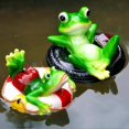 thumbnail image 3 of Ranas Artesanales de Resina DIY Flotando en Decoración Del Estanque de Hojas de Loto Fuente Ornamento Jardín Patio CUTICAT Juguete de rana flotante, 3 of 8