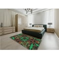 thumbnail image 4 of Ahgly Company Indoor Rectangle Patterned Pine Green Area Rugs, 8' x 10', 4 of 6