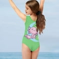 thumbnail image 4 of SEANATIVE Milk Axolotl Kids Swimsuit One Piece Size 3-4 T Star Moon Kids Cover Ups for Swimwear Girls Quick Dry Summer Sleeveless V Neck Bikini, 4 of 7