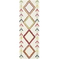 thumbnail image 2 of SAFAVIEH Bellagio Delicia Geometric Wool Runner Rug, Ivory/Multi, 2'3" x 7', 2 of 10