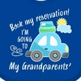 thumbnail image 4 of Inktastic Book My Reservation I'm Going to My Grandparents' Boys or Girls Baby Bib, 4 of 4